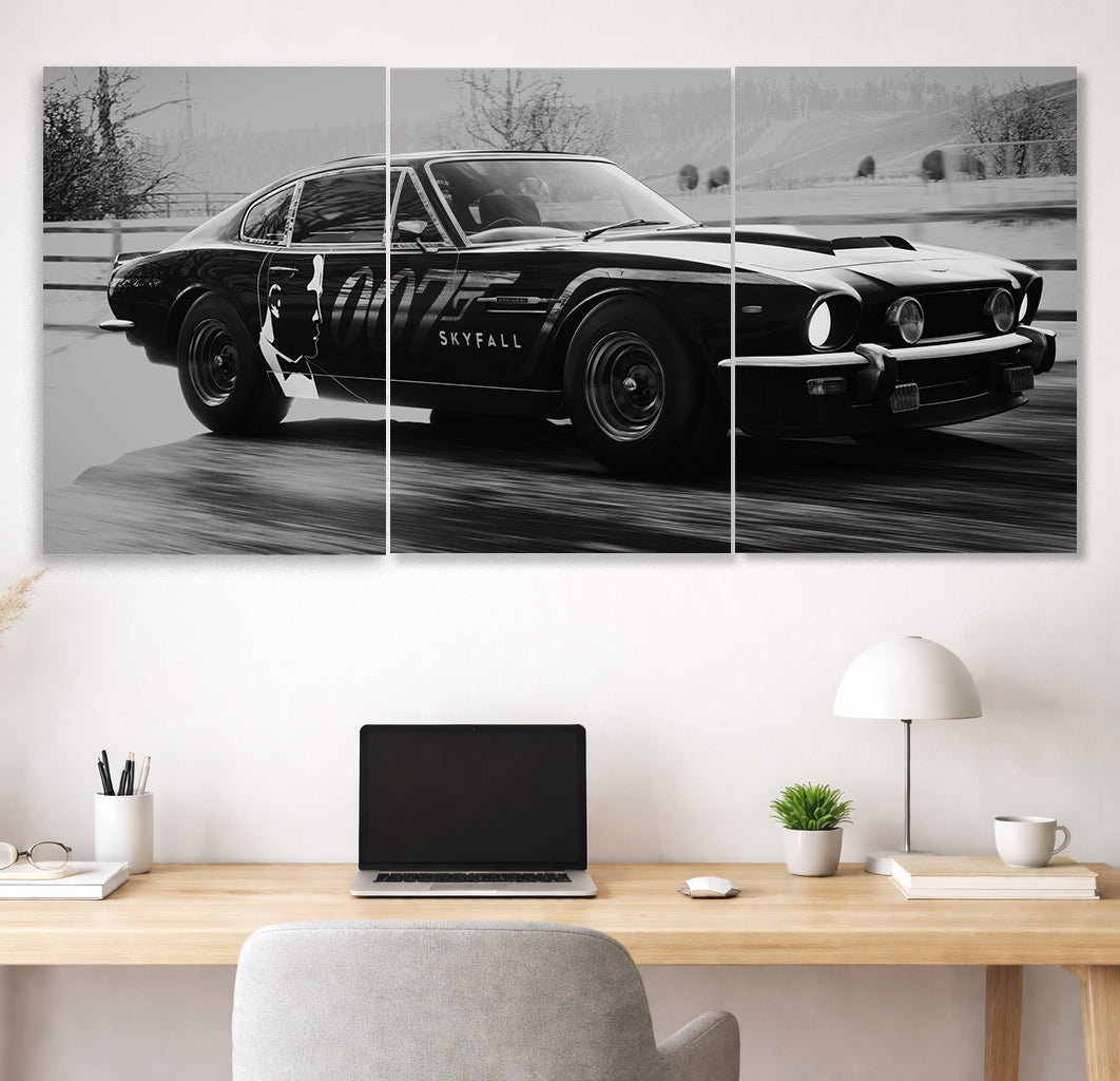 James Bond 007 Aston Martin DB5 Poster | 3 Panel Poster Set Lazywalls